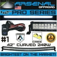 thumbnail image 1 of No.1 42 inch Curved 240W Pro Series CREE LED Light Bar 2017 Design Combo Beam, 1 of 9
