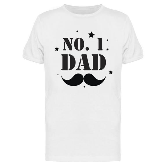 No.1 Dad T-Shirt Men -Image by Shutterstock, Male Large