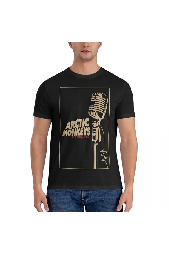 No. 1 Party Anthem Microphone Mic Poster T Shirts Men Cotton Novelty T-Shirt O N