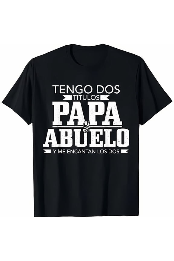 No.1 Spanish Dad T-shirt, Spanish Father's Day Funny T-Shirt, Casual Cotton Menswear, Best Fathers Day Gift Shirt