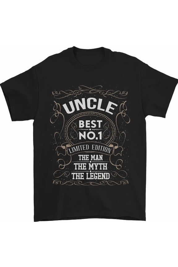 No 1 Uncle Man Legend Best T-Shirt BLACK Unisex S-5XL Hot Trending Shirt, Vintage Birthday Gift