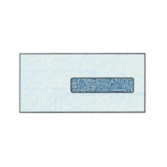 No. 10-1/2 Health Insurance Claim Window Envelopes with Wesco Blue Inside Security Tint, 4-1/2" x 9-1/2", Side Seam White Wove 24-lb Vellum Finish, SFI Certified - Box of 500 Envelopes