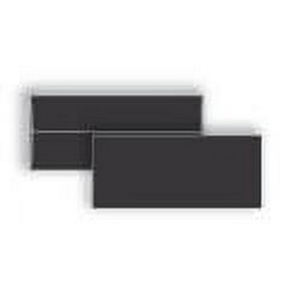 No. 10 Black Wove Envelopes w Square Flap and Side Seams, 4-1/8" x 9-1/2", Smooth Finish, 24-lb, 30% Post-Consumer Recycled (FSC® Certified) - Box of 500 Envelopes