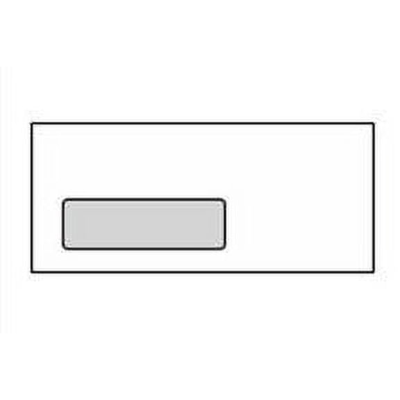 No. 10 Machine Insertable White C Window Envelopes, 4-1/8" x 9-1/2", Digi-Clear 24-lb Paper w Smooth Laser Finish, Laser Compatible (SFI Certified) - Box of 500 Envelopes