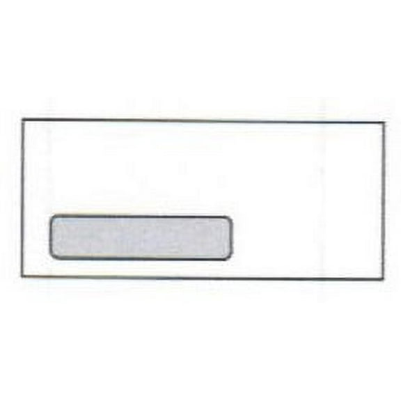 No. 10 Recovery White H Window Envelopes, 4-1/8" x 9-1/2", Recycled (30% Post-Consumer), Acid Free, Vellum Finish (FSC Certified) - Box of 500 Envelopes