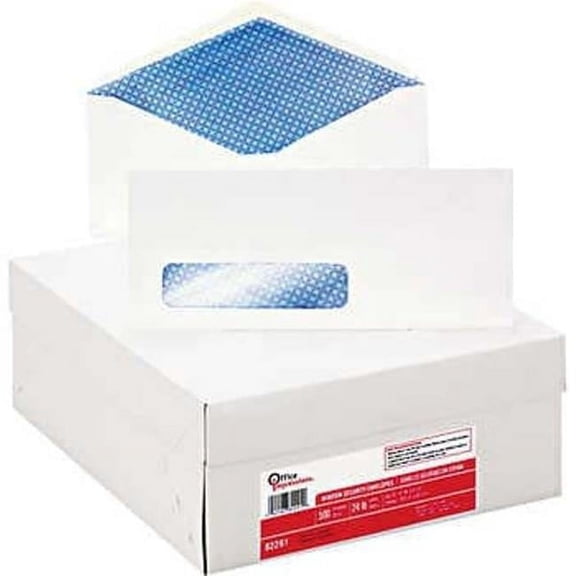No.10 Security Window Business Envelope - 24 lbs - White