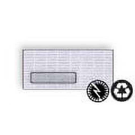 No. 10 Western States Laid Slate Window Envelopes, 4-1/8" x 9-1/2", Recycled 24-lb Super Sulphite, Laid Imaging Finish, Laser Compatible (FSC Certified)- Box of 500 Envelopes