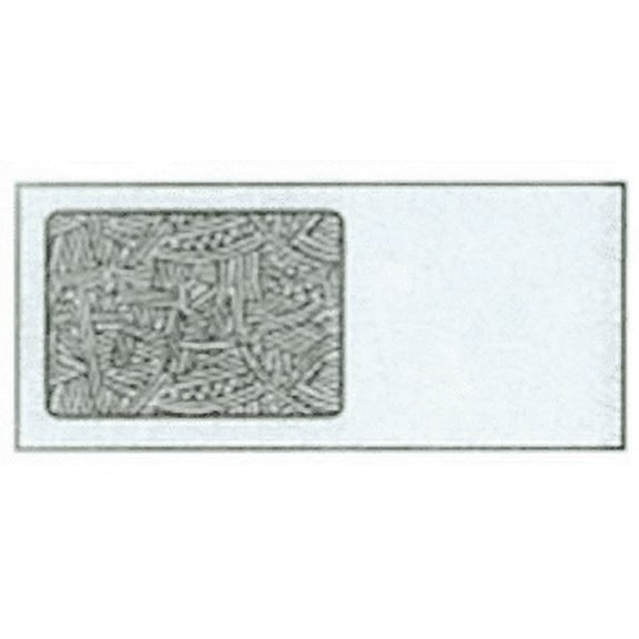 No. 10 White All Purpose Window Envelopes with Wesco Black Inside Security Tint, 4-1/8" x 9-1/2", White Sulphite 24-lb (SFI Certified) with Vellum Finish - Box of 500 Envelopes