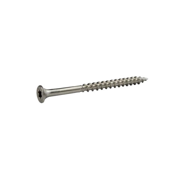 No.10 Wire x 3 in. Star Bugle Head Deck Screws, Silver - 5 lbs - Pack of 340 - Case of 4