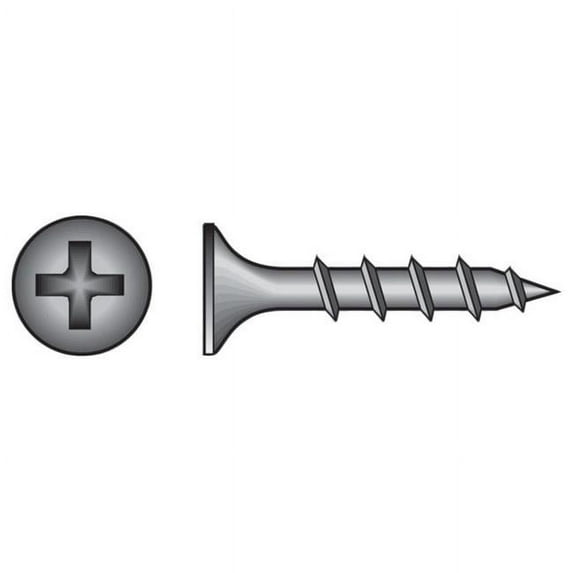 No. 10 x 4 in. Phillips Bugle Head Phosphate Steel Drywall Screws, 1 lbs - Case of 12
