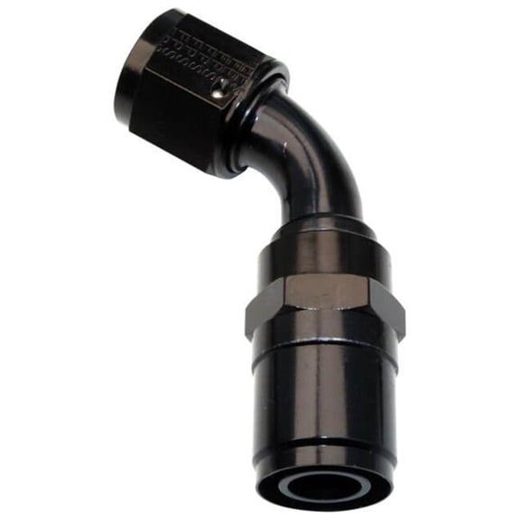 No.12 Race Rite 45 deg Hose End Fitting, Black