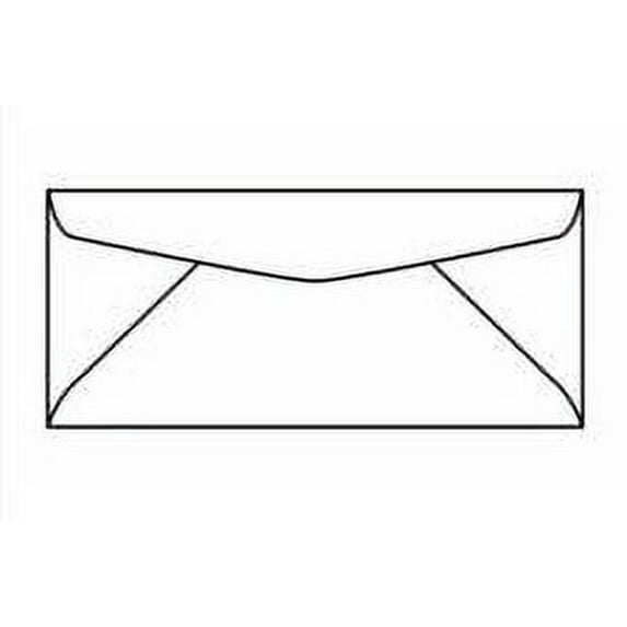No. 14 Regular Commercial White Envelopes, 5" x 11-1/2", Western Sulphite® 24-lb White Wove with Vellum Finish, SFI Certified - Box of 500 Envelopes