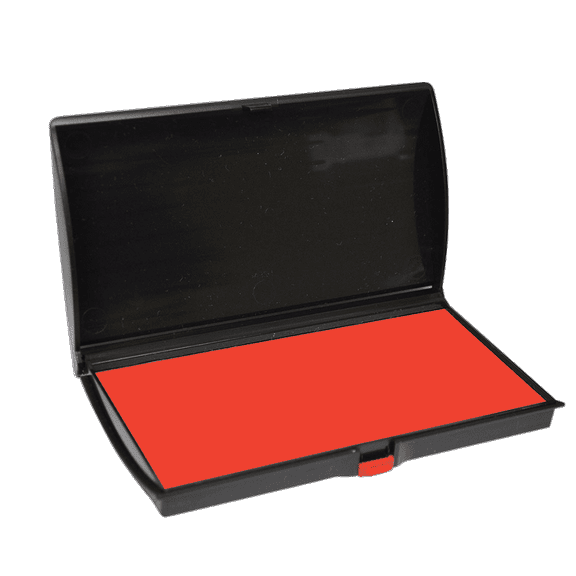 No.2 Stamp Pad, 3" x 6", Red