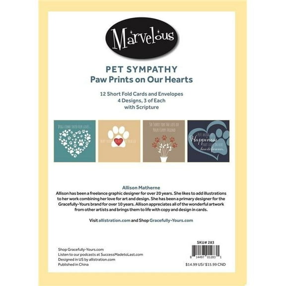 No.283 Loss of Furry Friend Pet Sympathy Card