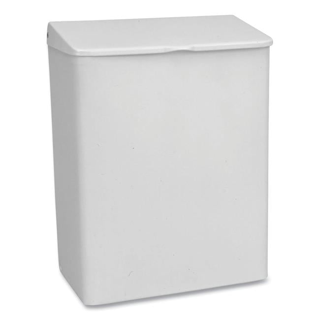 No.33 Enamel Feminine Receptacle Napkin Disposal, White