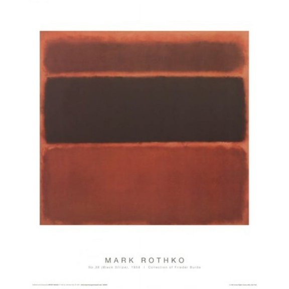 No 36 (Black Stripe) Poster by Mark Rothko (16 x 20)