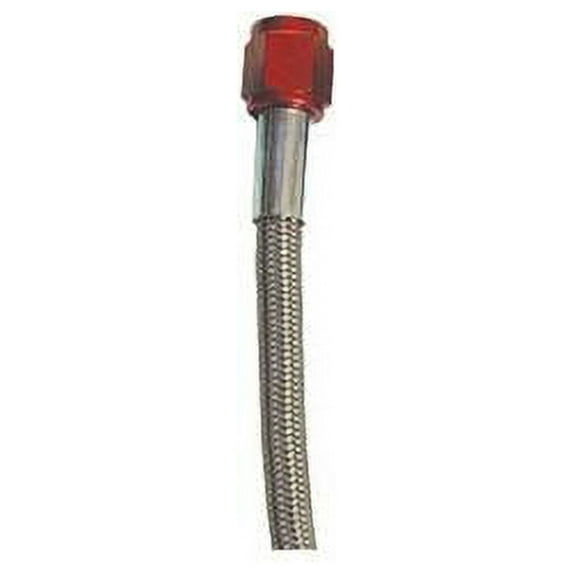 No. 3AN x 12 in. Red Assembled Nitrous Feed Line