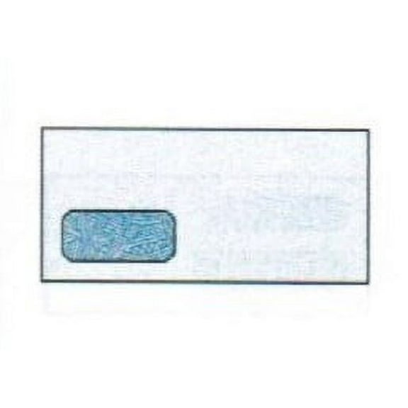 No. 4 Window Envelopes for W-2 Form (1099 IRS), 3-7/8" x 8-5/8", White Vellum Finish 24-lb w Wesco Blue Inside Security Tint (SFI Certified) - Box of 500 Envelopes