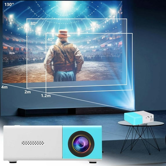 No.-46318.33 Mini Projector Mini Portable Automatic HD Projector Portable Outdoor/Indoor Movie Projector