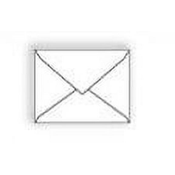 No. 5-1/2 Baronial Announcement Envelope, 4-3/8" x 5-3/4", Ultra-98 Bright White 28 lb Opaque, Acid Free, Vellum Imaging Finish, Pointed Flap (FSC Certified) - Box of 250 Envelopes