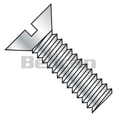 thumbnail image 1 of No.6-32 x 1 Slotted Fully Threaded Flat Machine Screw - Zinc - Box of 10000, 1 of 1