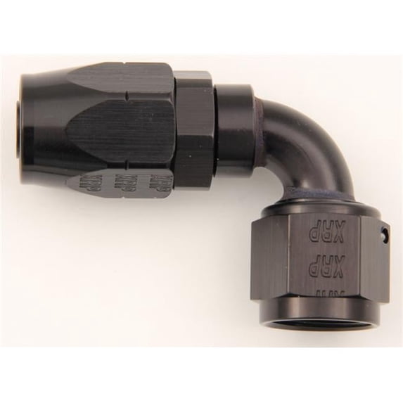 No.6 AN 90 deg Double Swivel Hose End - Black