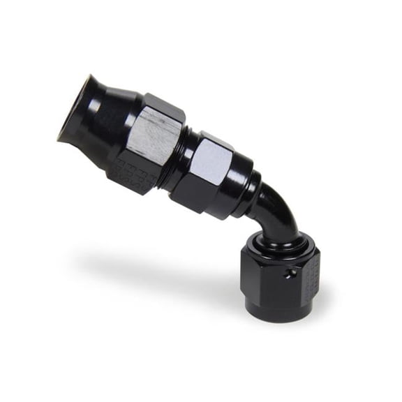 No.6 Race Rite 60 deg Hose End Fitting, Black