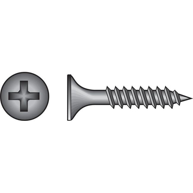 No.6 S x 1.62 in. Phillips Fine Thread Drywall Screws, 100 per Pack