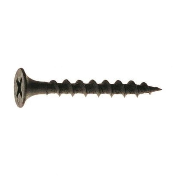 No.6 Wire x 1 in. Phillips Drywall Screws, Black - 5 lbs - Pack of 1565 - Case of 6