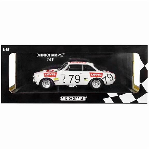 No.79 Pierre Rubens Charles-Axel van Ryn Levis 24 Hours of Spa Limited Edition to 300 Pieces Worldwide 1 by 18 Scale Diecast Model Car for Alfa Romeo 1300 GTA