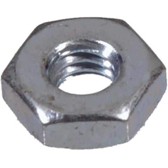 No.8-32 in. Zinc Plated Hex Machine Screw Nuts - Pack of 100