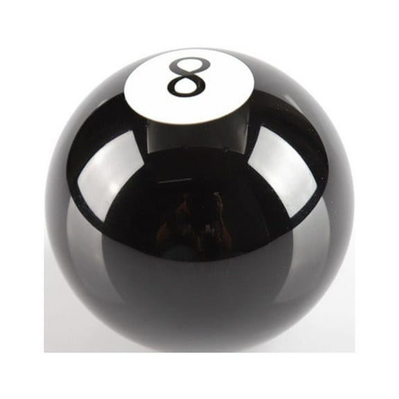 No.8 Billiard Ball Round Universal Custom Gear Shifter Shift Knob w/ 3 Adapters