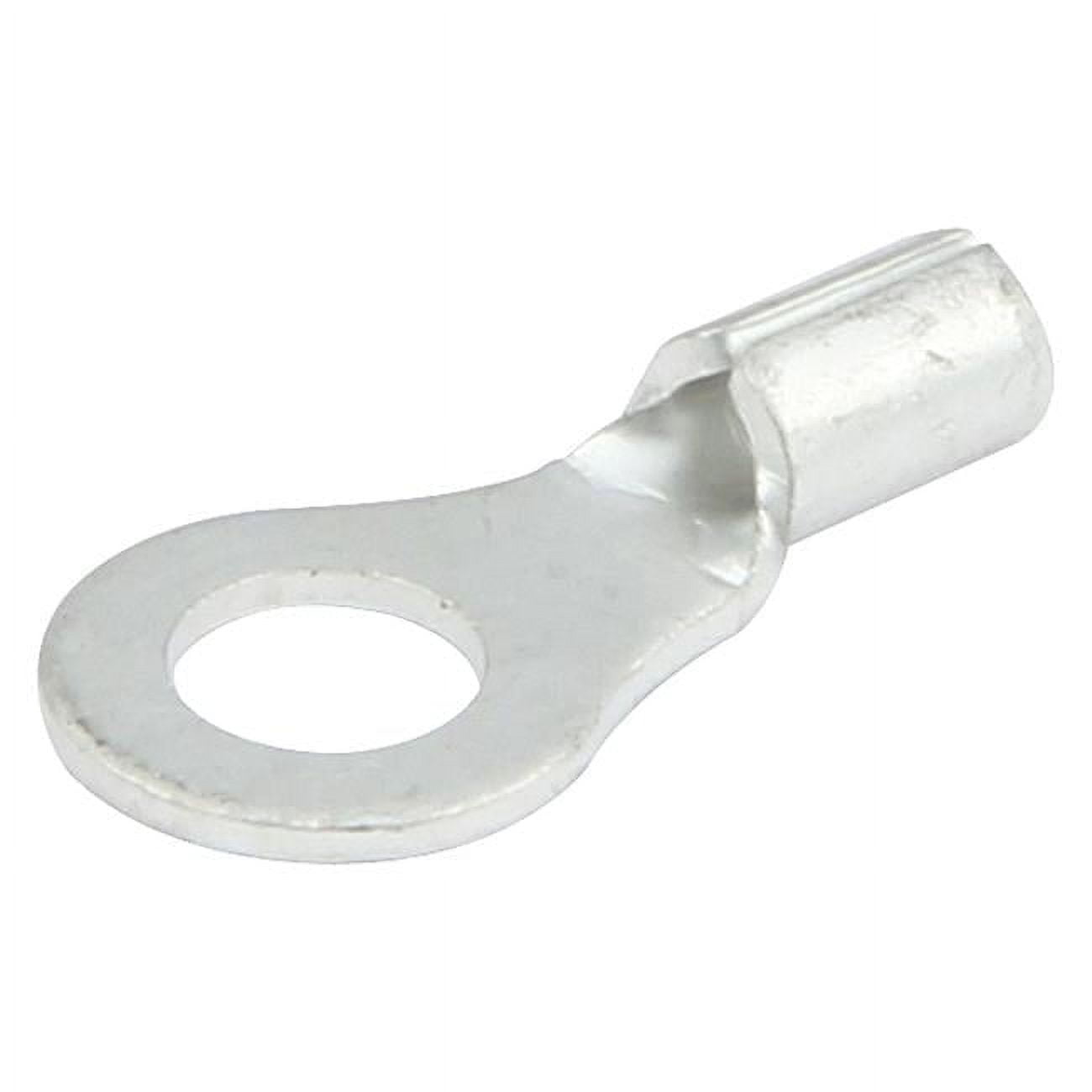 No.8 Hole 22-18 Gauge Non-Insulated Ring Terminal - Pack of 20