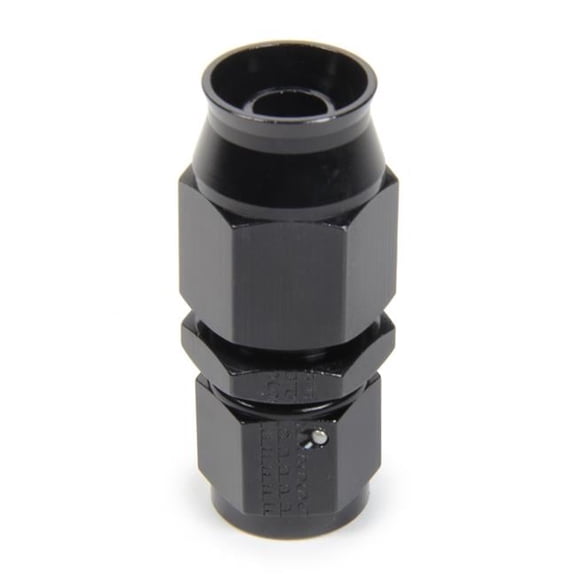 No.8 Race Rite Hose End Fitting Straight, Black