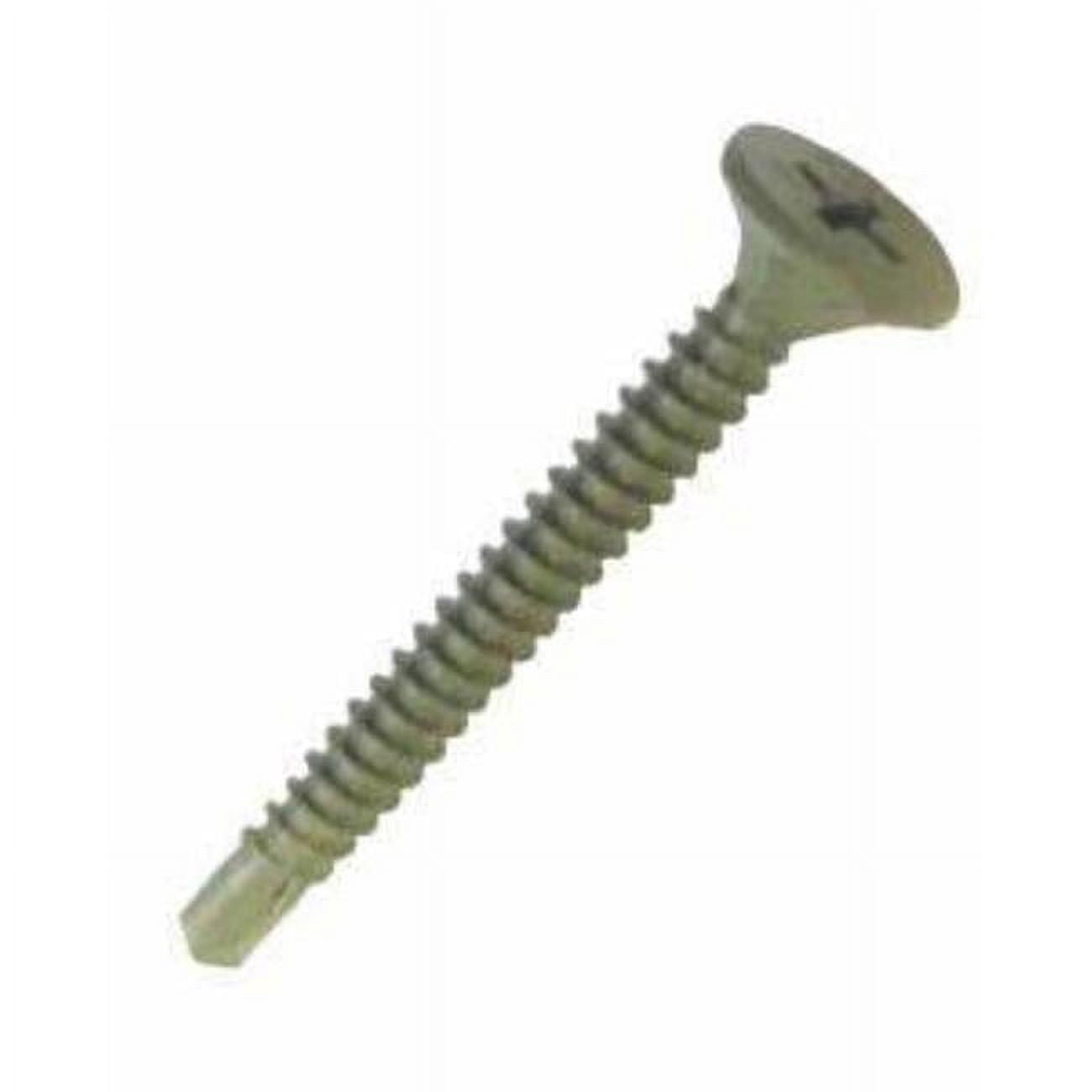No.8 x 1-5-8 in. Phillips Wafer Head Cement Board Screws, 1 lbs - Pack of 144 - Case of 12