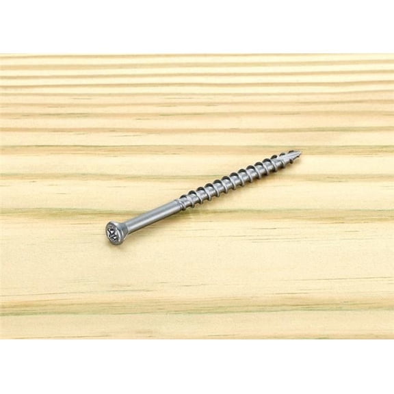 No.8 x 2.5 in. Star Trim Head Stainless Steel Deck Screws, Pack of 250