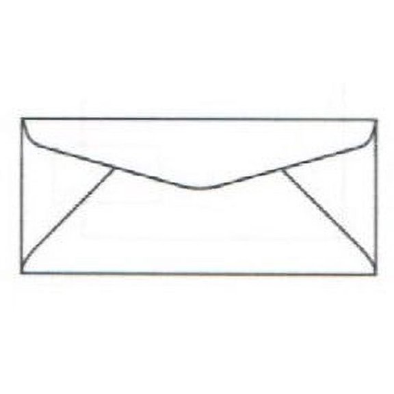 No. 9 Ultra-White Regular Envelopes, 3-7/8" x 8-7/8", Bright White 24-lb Opaque (FSC Certified), Acid Free, Imaging Finish - Box of 500 Envelopes
