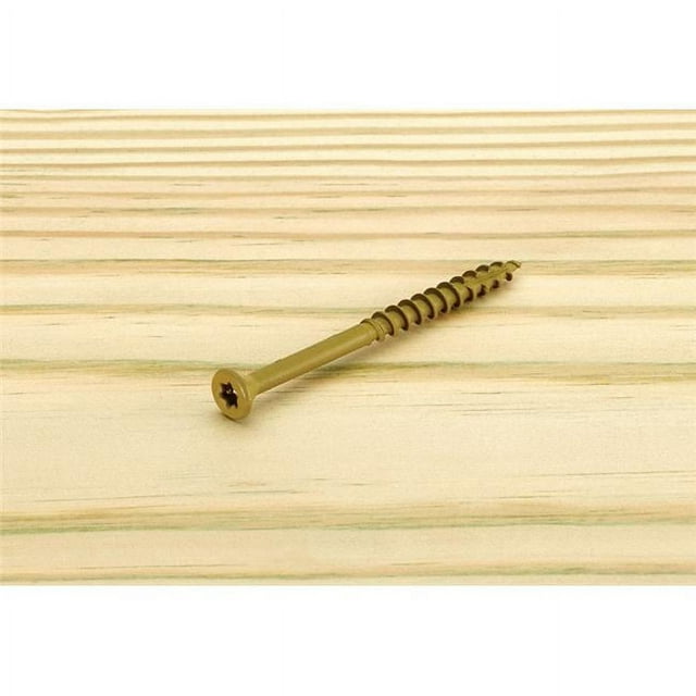 No.9 x 2.5 in. Star Flat Head Epoxy Coated Carbon Steel Deck Screws, Pack of 2500