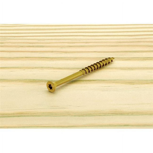 No.9 x 2.5 in. Star Flat Head Epoxy Coated Carbon Steel Deck Screws, Pack of 250