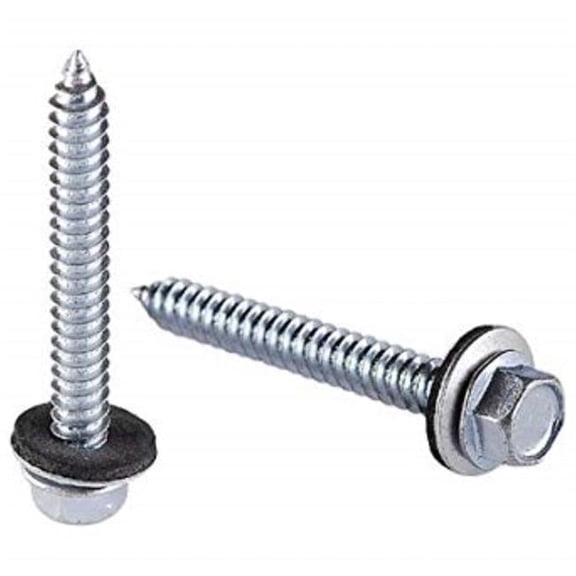 No. 9 x 2 in. 1 lbs Pro-Twist Hex Hex Head Sheet Metal Screws