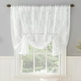 thumbnail image 1 of No. 918 Allerton Embroidered Trellis Rod Pocket Window Tie-up Shade, 52"x63", White, 1 of 6
