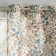 thumbnail image 1 of No. 918 Amelie Botanical Print Room Darkening Grommet Curtain Panel, 48"x84", Indigo Blue, 1 of 6