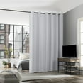 thumbnail image 1 of No. 918 Billie Noise Reducing Grommet Room Divider Curtain Panel 15x9ft in White, 1 of 3