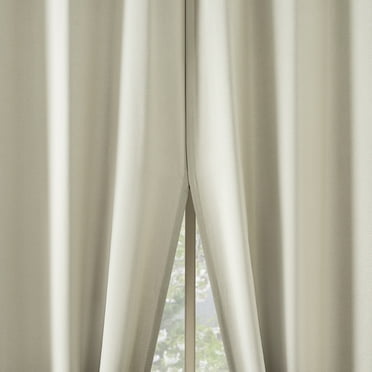 No. 918 Brandon 2-pack Magnetic Closure Room Darkening Grommet Curtain Panel Pair, 54"x84", Cream