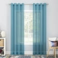 thumbnail image 1 of No. 918 Calypso Voile Sheer Grommet Single Curtain Panel, 59"x84", Sky Blue, 1 of 5