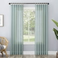 thumbnail image 1 of No. 918 Ceri Linen Texture Jute Tabs Semi-Sheer Tab Top Curtain Panel, 1 of 5