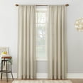 thumbnail image 1 of No. 918 Daniela Linen Blend Semi-Sheer Rod Pocket Curtain Panel, 54"W x 120"L, Ivory, 1 of 1
