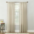 thumbnail image 1 of No. 918 Daniela 1-Piece Linen Blend Semi-Sheer Rod Pocket Curtain Panel, 54"x84", Ivory, 1 of 7
