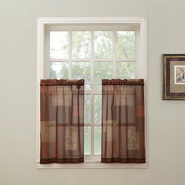 No. 918 Eden Rod Pocket Window Tier Pair