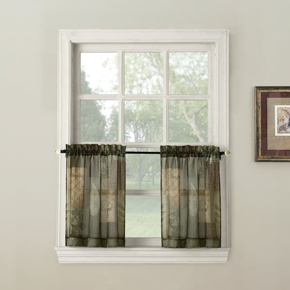 No. 918 Eden Rod Pocket Window Tier Pair